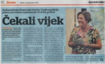 Ambasadorka Francuske Kristin Tudik upriličila je prijem povodom organizacije Olimpijskih igara u Pariz 2024